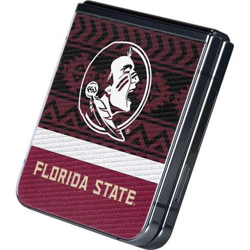 Florida State University Pattern Jersey Galaxy Z Flip5 5G Skin